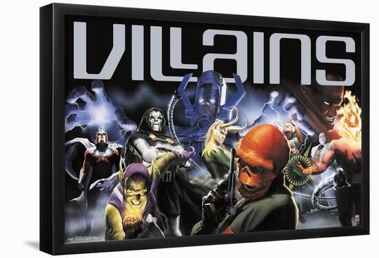 Marvel Comics - Marvel 80th Anniversary - VIllains-Trends International-Framed Poster