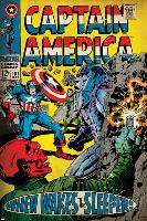 Marvel Comics Retro: Captain America Comic Book Cover No.101, Red Skull (aged)-null-Lamina Framed Poster