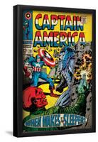 Marvel Comics Retro: Captain America Comic Book Cover No.101, Red Skull (aged)-null-Framed Poster