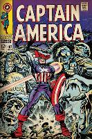 Marvel Comics Retro: Captain America Comic Book Cover No.107, with Red Skull and Bucky (aged)-null-Lamina Framed Poster