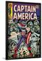 Marvel Comics Retro: Captain America Comic Book Cover No.107, with Red Skull and Bucky (aged)-null-Lamina Framed Poster