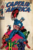 Marvel Comics Retro: Captain America Comic Book Cover No.111, with Hydra and Bucky (aged)-null-Lamina Framed Poster