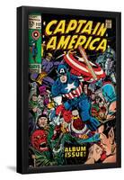 Marvel Comics Retro: Captain America Comic Book Cover No.112, Album Issue! (aged)-null-Framed Poster