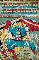 Marvel Comics Retro: Captain America Comic Panel; Smashing through Window (aged)-null-Lamina Framed Poster