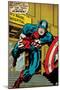 Marvel Comics Retro: Captain America Comic Panel, U.S. naval Hospital (aged)-null-Mounted Poster