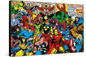 Marvel Comics - Retro Lineup-Trends International-Stretched Canvas