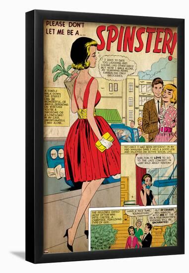 Marvel Comics Retro: Love Comic Panel, Spinster (aged)-null-Framed Poster