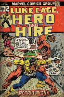 Marvel Comics Retro: Luke Cage, Hero for Hire Comic Book Cover No.14, Fighting Big Ben (aged)-null-Lamina Framed Poster