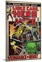 Marvel Comics Retro: Luke Cage, Hero for Hire Comic Book Cover No.2, Smashing Wall (aged)-null-Mounted Poster