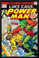 Marvel Comics Retro: Luke Cage, Power Man Comic Book Cover No.29, Fighting Mr. Fish-null-Lamina Framed Poster