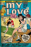 Marvel Comics Retro: My Love Comic Book Cover No.16, Tennis, Pathos and Passion (aged)-null-Lamina Framed Poster