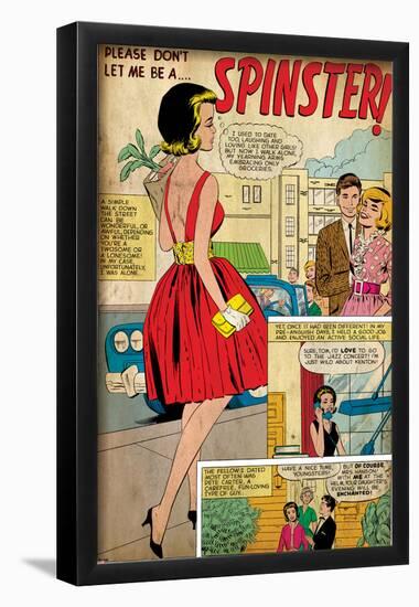 Marvel Comics Retro Panel: Spinster-null-Framed Poster