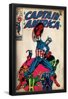 Marvel Comics Retro Style Guide: Captain America, Hydra, Bucky-null-Framed Poster