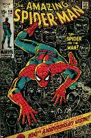 Marvel Comics Retro: The Amazing Spider-Man Comic Book Cover No.100, 100th Anniversary Issue (aged)-null-Lamina Framed Poster