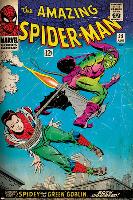 Marvel Comics Retro: The Amazing Spider-Man Comic Book Cover No.39, Green Goblin (aged)-null-Lamina Framed Poster