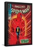 Marvel Comics Retro: The Amazing Spider-Man Comic Book Cover No.50, Spider-Man No More! (aged)-null-Framed Poster