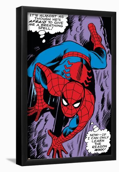 Marvel Comics Retro: The Amazing Spider-Man Comic Panel, Crawling-null-Framed Poster