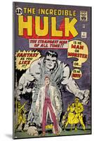 Marvel Comics Retro: The Incredible Hulk Comic Book Cover No.1, with Bruce Banner (aged)-null-Mounted Poster