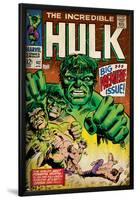 Marvel Comics Retro: The Incredible Hulk Comic Book Cover No.102, Big Premiere Issue (aged)-null-Lamina Framed Poster