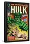 Marvel Comics Retro: The Incredible Hulk Comic Book Cover No.102, Big Premiere Issue (aged)-null-Framed Poster