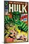 Marvel Comics Retro: The Incredible Hulk Comic Book Cover No.102, Big Premiere Issue (aged)-null-Mounted Poster