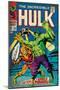Marvel Comics Retro: The Incredible Hulk Comic Book Cover No.103, with the Space Parasite (aged)-null-Mounted Poster