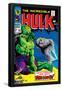 Marvel Comics Retro: The Incredible Hulk Comic Book Cover No.104, with the Rhino-null-Framed Poster