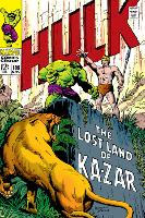 Marvel Comics Retro: The Incredible Hulk Comic Book Cover No.109, the Lost Land of Ka-Zar-null-Lamina Framed Poster