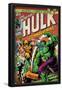 Marvel Comics Retro: The Incredible Hulk Comic Book Cover No.181, with Wolverine (aged)-null-Framed Poster