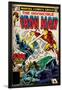 Marvel Comics Retro: The Invincible Iron Man Comic Book Cover No.124, Action in Atlantic City-null-Lamina Framed Poster