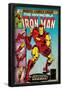 Marvel Comics Retro: The Invincible Iron Man Comic Book Cover No.126, Suiting Up for Battle (aged)-null-Framed Poster