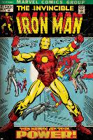 Marvel Comics Retro: The Invincible Iron Man Comic Book Cover No.47, Breaking Through Chains (aged)-null-Lamina Framed Poster