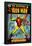 Marvel Comics Retro: The Invincible Iron Man Comic Book Cover No.47, Breaking Through Chains (aged)-null-Framed Poster