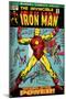 Marvel Comics Retro: The Invincible Iron Man Comic Book Cover No.47, Breaking Through Chains (aged)-null-Mounted Poster