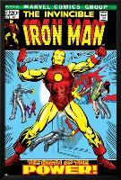 Marvel Comics Retro: The Invincible Iron Man Comic Book Cover No.47, Breaking Through Chains-null-Lamina Framed Poster