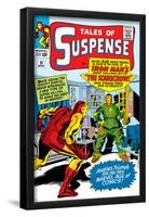 Marvel Comics Retro: The Invincible Iron Man Comic Book Cover No.51, Suspense- Facing the Scarecrow-null-Framed Poster