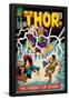 Marvel Comics Retro: The Mighty Thor Comic Book Cover No.129, The Verdict of Zeus, Hercules (aged)-null-Framed Poster