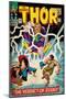 Marvel Comics Retro: The Mighty Thor Comic Book Cover No.129, The Verdict of Zeus, Hercules (aged)-null-Mounted Poster