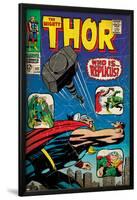Marvel Comics Retro: The Mighty Thor Comic Book Cover No.141, Who is Replicus? (aged)-null-Lamina Framed Poster