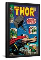 Marvel Comics Retro: The Mighty Thor Comic Book Cover No.141, Who is Replicus? (aged)-null-Framed Poster