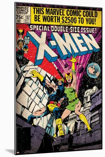 Marvel Comics Retro: The X-Men Comic Book Cover No.137, Phoenix, Colossus (aged)-null-Mounted Poster