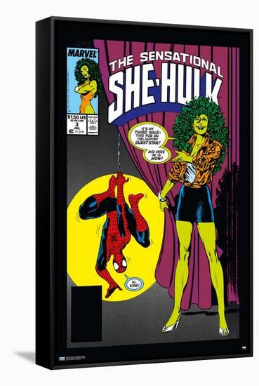 Marvel Comics - Sensational She-Hulk #3-Trends International-Framed Stretched Canvas