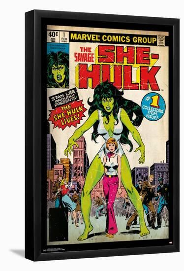 Marvel Comics - She-Hulk - The Savage She-Hulk #1-Trends International-Framed Poster
