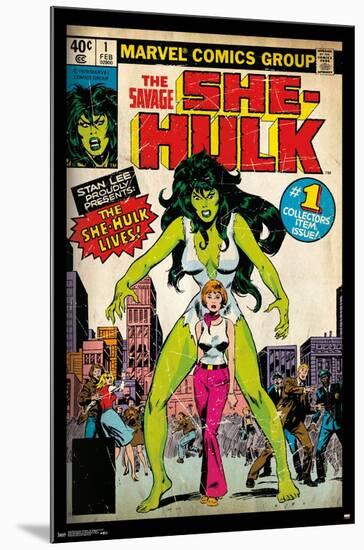 Marvel Comics - She-Hulk - The Savage She-Hulk #1-Trends International-Mounted Poster