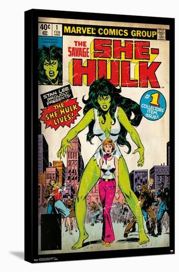 Marvel Comics - She-Hulk - The Savage She-Hulk #1-Trends International-Stretched Canvas