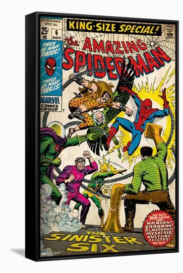 Marvel Comics - Spider-Man - Amazing Spider-Man #6-Trends International-Framed Stretched Canvas