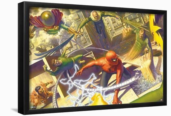 Marvel Comics - Spider-Man - Battle with Sinister Six-Trends International-Framed Poster