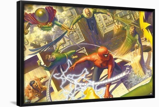 Marvel Comics - Spider-Man - Battle with Sinister Six-Trends International-Framed Poster