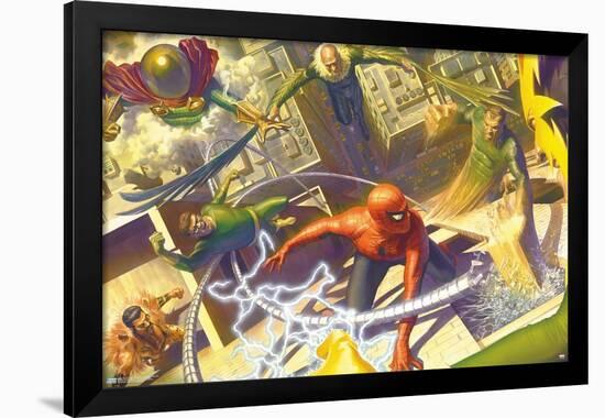 Marvel Comics - Spider-Man - Battle with Sinister Six-Trends International-Framed Poster