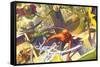 Marvel Comics - Spider-Man - Battle with Sinister Six-Trends International-Framed Stretched Canvas